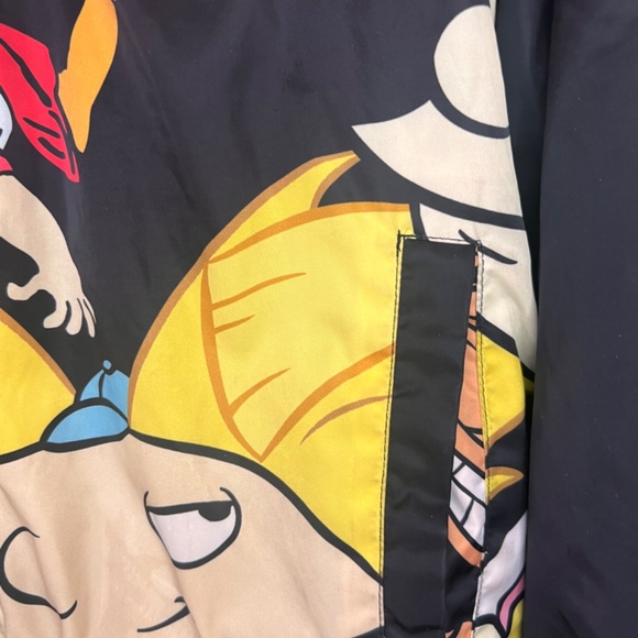 Members Only Nickelodeon Reversible Jacket Rugrats Ren & Stimpy Cartoon 2017 S - Picture 9 of 12